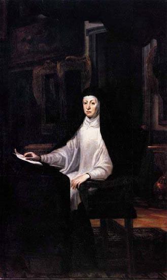 Juan Martin Cabezalero Portrait of Queen Mariana de Austria oil painting image
